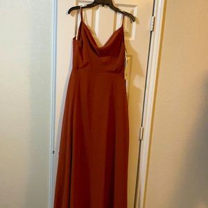 Jenny Yoo Colby chiffon dress in English Rose, size 4 NEVER BEEN WORN!